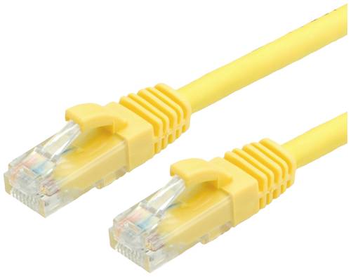 Value 21.99.1438 RJ45 Netzwerkkabel, Patchkabel CAT 6a U/UTP 15.00m Gelb 1St. von Value