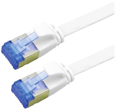 Value 21992160 RJ45 Netzwerkkabel, Patchkabel CAT 6a F/UTP 0.50m Weiß von Value