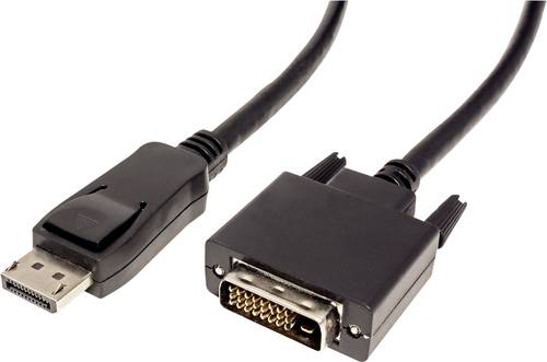 Value DisplayPort / DVI Adapterkabel DisplayPort Stecker, DVI-D 24+1pol. Stecker 1.50m Schwarz 11.99 von Value