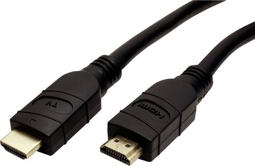 Value HDMI Anschlusskabel HDMI-A Stecker, HDMI-A Stecker 10.00m Schwarz 14.99.3451 Geschirmt HDMI-Ka von Value