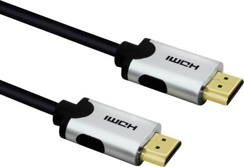 Value HDMI Anschlusskabel HDMI-A Stecker, HDMI-A Stecker 2.00m Schwarz 11.99.5942 doppelt geschirmt von Value
