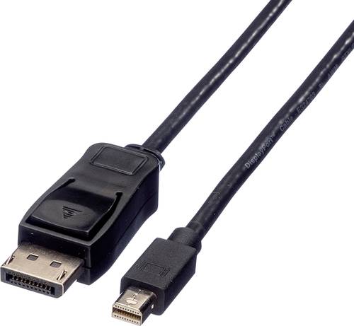 Value Mini-DisplayPort / DisplayPort Adapterkabel Mini DisplayPort Stecker, DisplayPort Stecker 1.00 von Value