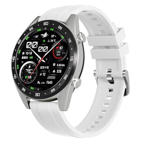 Vancle Armband für Huawei Watch GT 4 46mm/ Watch GT 3 46mm/ GT 3 Pro 46mm/ Huawei Watch GT 5 46mm/ GT 5 Pro 46mm/ GT 2 46mm/ GT 2e Armbänder, Silikon Uhrenarmband, Klassisches Original Ersatzarmband von Vancle