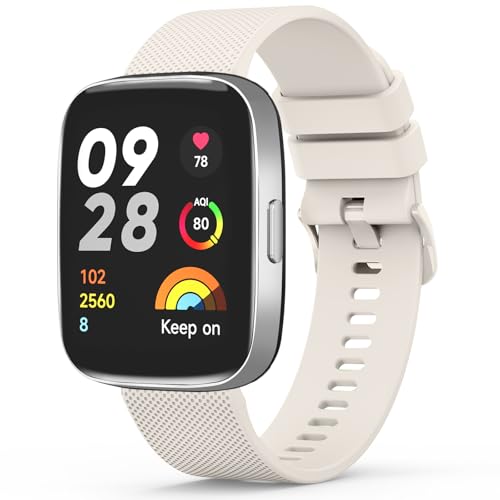 Vancle Silikonarmband für Xiaomi Redmi Watch 3 Active für Damen und Herren, langlebiges Sportarmband für Redmi Watch 3 Active (nicht für Redmi Watch 3), Sternenlicht von Vancle