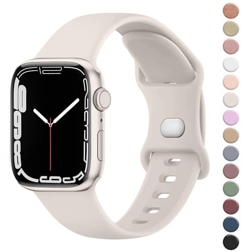 Vancle für Apple Watch Armband 41mm 40mm 38mm 49mm 46mm 45mm 44mm 42mm für Damen Herren, Weiches Silikon Sportband Ersatzarmbänder für iWatch Serie 10 9 8 7 SE 6 5 4 3 2 1 Ultra Frauen Männer von Vancle