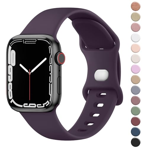 Vancle für Apple Watch Armband 41mm 40mm 38mm 49mm 46mm 45mm 44mm 42mm für Damen Herren, Weiches Silikon Sportband Ersatzarmbänder für iWatch Serie 10 9 8 7 SE 6 5 4 3 2 1 Ultra Frauen Männer von Vancle