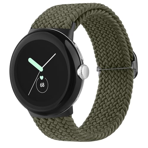 Vancle für Google Pixel Watch 2 Armband/Pixel Watch Armband/Pixel Watch 3 41mm Armband Damen Herren, Elastisches Geflochtenes Ersatzarmbänder für Google Pixel Watch Watch 3 41mm/2/1 Frauen Männer von Vancle