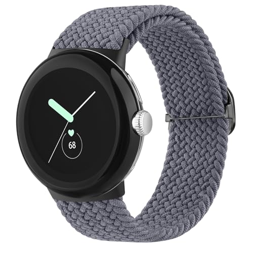 Vancle für Google Pixel Watch 2 Armband/Pixel Watch Armband/Pixel Watch 3 41mm Armband Damen Herren, Elastisches Geflochtenes Ersatzarmbänder für Google Pixel Watch Watch 3 41mm/2/1 Frauen Männer von Vancle