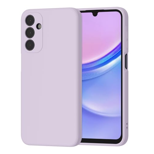 Vanjua Schutzhülle für Samsung Galaxy A15 (nur), stylische Flüssigsilikon-schlanke Ganzkörper-Schutzhülle, kompatibel mit Samsung Galaxy A15 5G 6,5 Zoll Handyhülle (Violett) von Vanjua