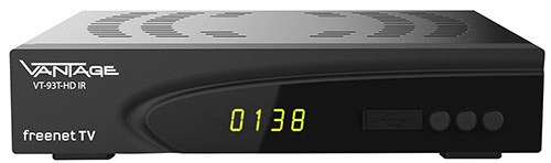 VT-93 T-HD IR DVB-T2 HD Receiver schwarz von Vantage