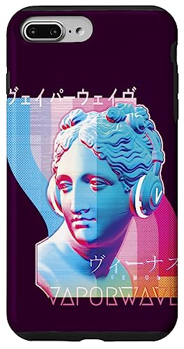 Hülle für iPhone 7 Plus/8 Plus Vaporwave DJ Kopfhörer Venus 80er 90er Jahre Edgy Music Aesthetic von Vapor Wave LoFi Stuff.