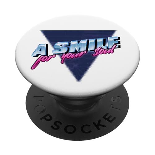 A Smile For Your Soul PopSockets Klebender PopGrip von Vaporwave Ästhetik 80er 90er Streetwear Aesthetic