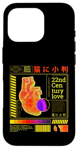 Vaporwave Heart Futuristic Hülle für iPhone 16 Pro von Vaporwave Ästhetik 80er 90er Streetwear Aesthetic