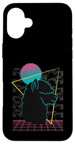 Vaporwave Retro Alpaca Hülle für iPhone 16 Plus von Vaporwave Ästhetik 80er 90er Streetwear Aesthetic