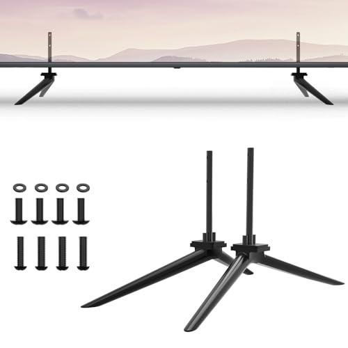 Metall-TV-Beine, Ersatz für Panasonic-TV-Standbeine für TH-37PV600, TH-42PZ700U, TH-50PZ700U, TH-58PZ700U, Panasonic-TV-Füße, Ersatz für 37, 42, 50, 58 Zoll, Standfuß für Panasonic mit Schrauben von Varghesyla