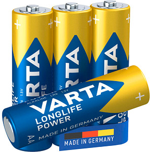 4 VARTA Batterien LONGLIFE Power Mignon AA 1,5 V von Varta