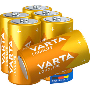 6 VARTA Batterien LONGLIFE Baby C 1,5 V von Varta