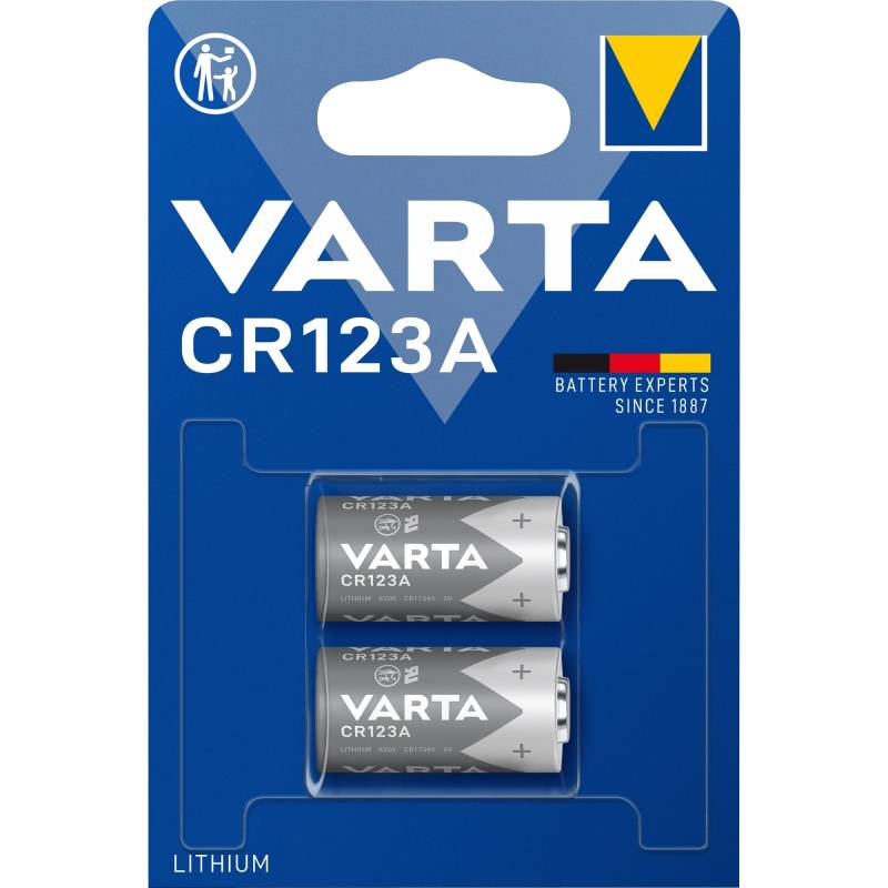 LITHIUM Cylindrical CR123A, Batterie von Varta