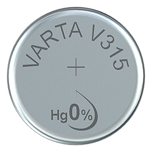 VARTA 14501315 - Knopfzellen-Batterie V315 mit 1,5 Volt, Kapazität 20 mAh, chemisches System Silberoxid, für elektronische Alltagsgeräte zur Sicherstellung einer optimalen Energieversorgung von Varta