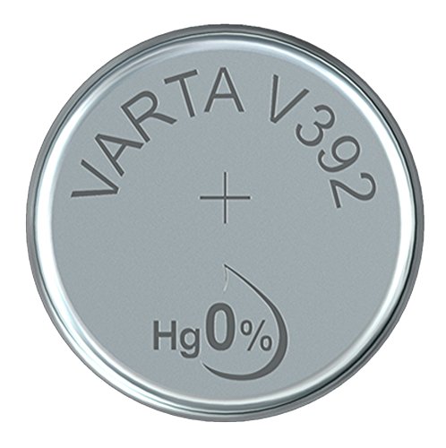 VARTA 14501392 - Knopfzellen-Batterie V392 mit 1,5 Volt, Kapazität 38 mAh, chemisches System Silberoxid, für elektronische Alltagsgeräte zur Sicherstellung einer optimalen Energieversorgung von Varta