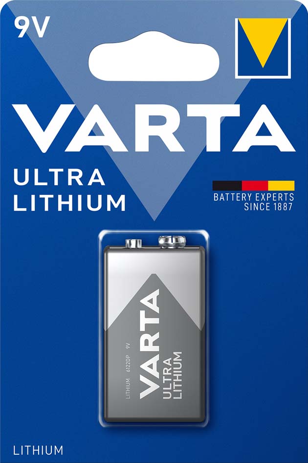VARTA Lithium Batterie Ultra Lithium, E-Block (9V) von Varta