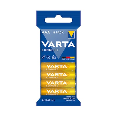 VARTA Longlife Batterie Micro AAA LR03 8er Folienverpackung von VARTA AG