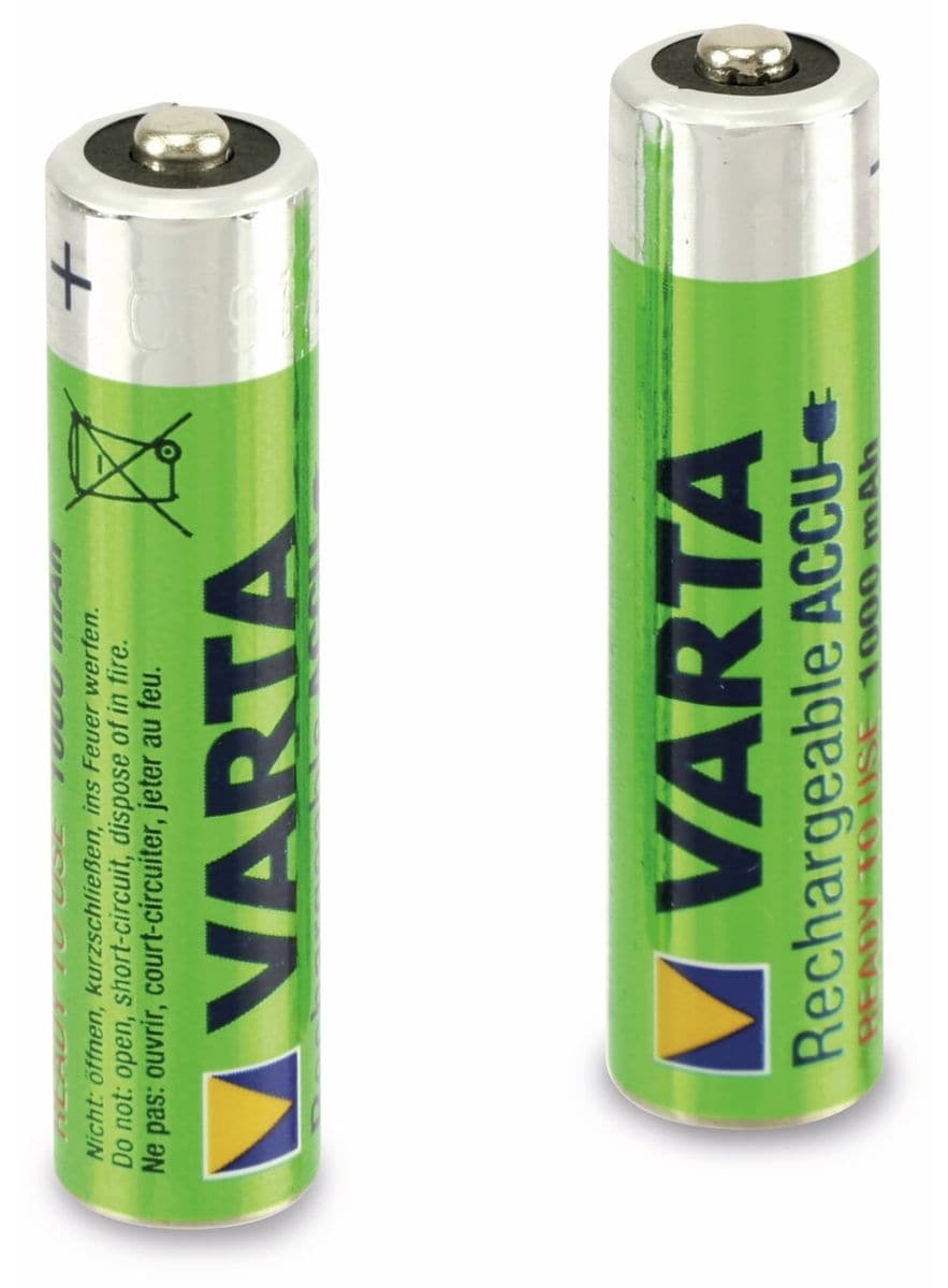 VARTA NiMH-Micro-Akku 5703, 1000 mAh, 2 Stück von Varta