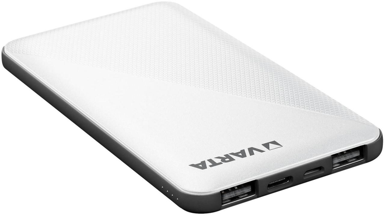 VARTA Energy Powerbank 5.000 mAh weiß, schwarz von Varta