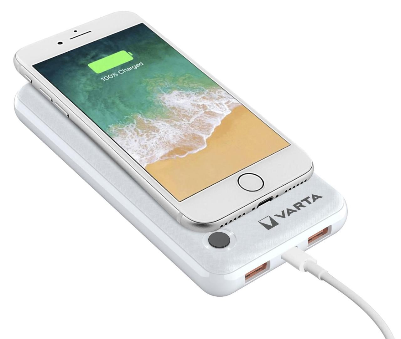 VARTA Wireless Powerbank 15.000 mAh weiß VARTA Wireless Powerbank 15.000 mAh weiß von Varta
