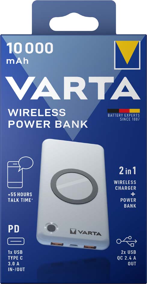 VARTA Powerbank , Wireless, , 15.000 mAh, weiß VARTA Powerbank , Wireless, , 15.000 mAh, weiß von Varta