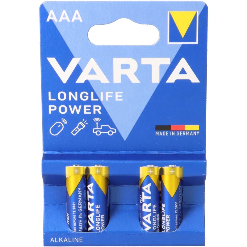 Varta 4903 Longlife Power LR03 AAA Micro 4-er Blister von Varta