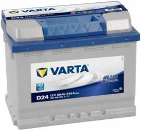 Varta Autobatterie Blue Dynamic D24 12 V 60 Ah ETN 560 408 054 T1 Zellanlegung 0 (560408054 3132) von Varta