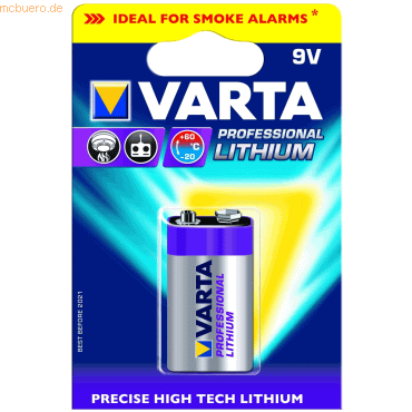 Varta Batterie 9V (E-Block) 1200mAh von Varta