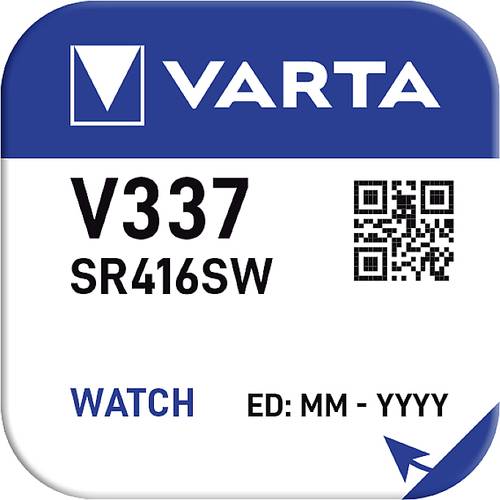 Varta Knopfzelle 337 1.55V 9 mAh Silberoxid SILVER Coin V337/SR416 NaBli 1 von Varta