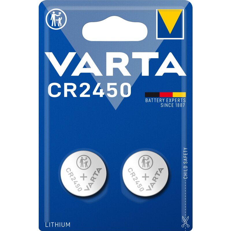 Varta Knopfzelle Lithium Coin CR2450 2er Blister von Varta