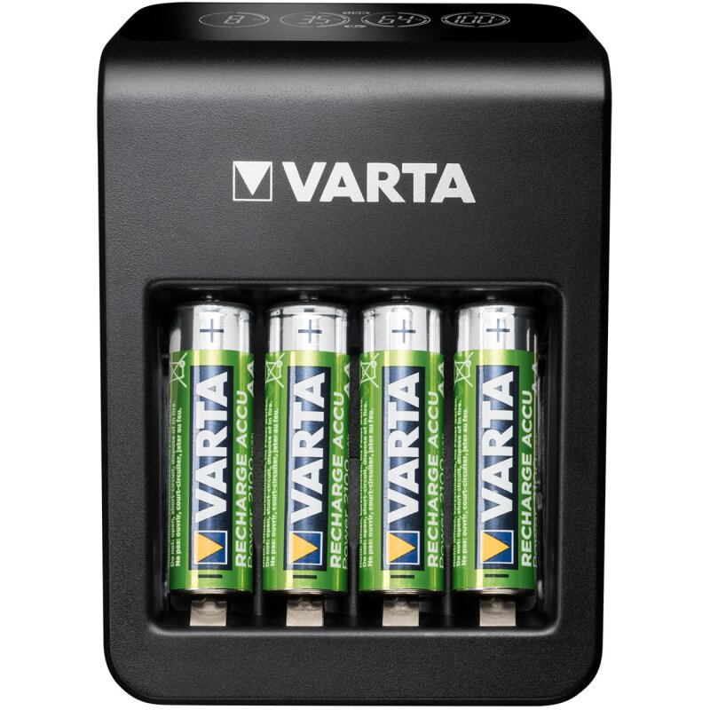 Varta LCD Plug Charger inkl. 4x 56706 (2100mAh) von Varta