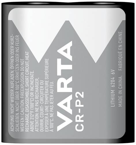 Varta LITHIUM Cylindr. CR-P2 Bli1 Fotobatterie CR-P 2 Lithium 1450 mAh 6V 1St. von Varta