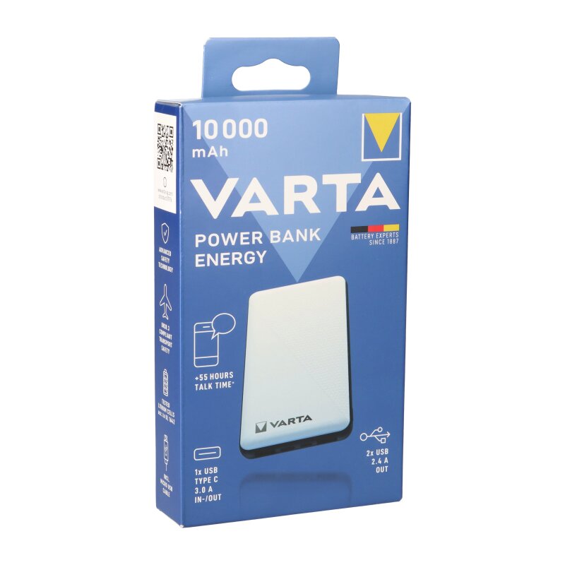 Varta Powerbank 10000 mAh + Micro USB Kabel von Varta