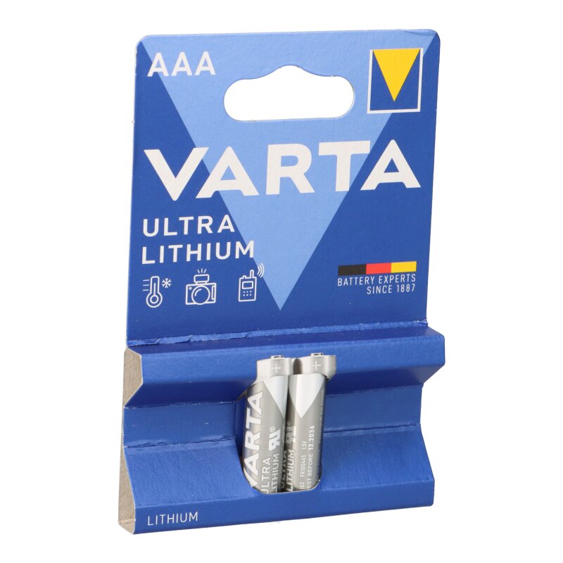 Varta Professional Lithium Micro Batterie 2er Blister AAA von Varta