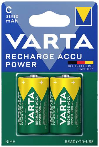 Varta RECH.AC.Power C3000mAh BLI2 Baby (C)-Akku NiMH 3000 mAh 1.2V 2St. von Varta