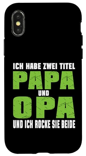 Opa shirt Vatertag tshirt Papa Spruch Grossvater Geschenk Hülle für iPhone X/XS von Vatertagsgeschenk Papa Opa Vatertag shirt Lustig