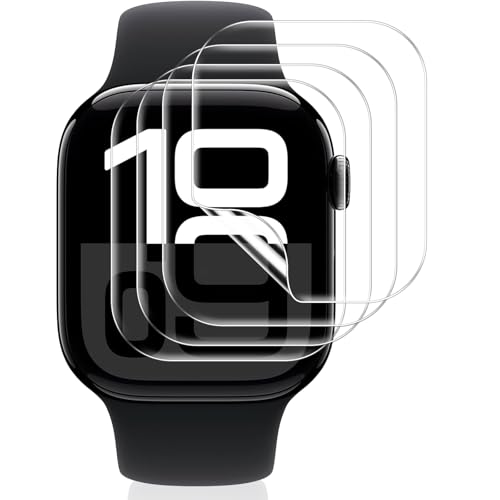 Vauki 4 Stück Schutzfolie für Apple Watch Series 10 42mm Displayschutz,Anti-Staub Weiches TPU Displayfolie Blasenfrei Einfache Installation HD Transparent Kratzfest Displayschutzfolie Vauki 4 Stück Schutzfolie für Apple Watch Series 10 42mm Displayschutz,Anti-Staub Weiches TPU Displayfolie Blasenfrei Einfache Installation HD Transparent Kratzfest Displayschutzfolie von Vauki