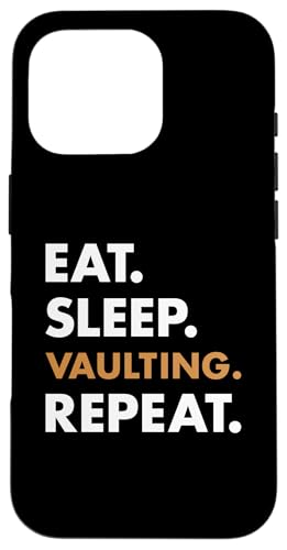 Voltigator Eat Sleep Voltigieren Hülle für iPhone 16 Pro von Vaulting Hobby Present Vaulter Apparel