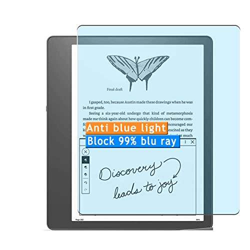 Vaxson 2 Stück Anti Blaulicht Schutzfolie kompatibel mit Kindle Scribe 10.2" Tablet Display Bluelight folie folien Displayschutzfolie （ nicht Panzer Schutz Glas folie SchutzGlas nicht PanzerGlas ） von Vaxson