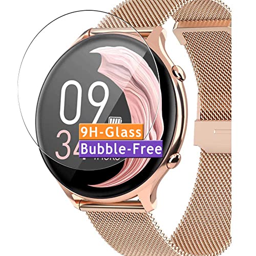 Vaxson 3 Stück 9H Panzer Schutz Glas kompatibel mit BANLVS G31 1.28" Smartwatch Smart Watch Schutzfolie Display schutz folie Panzerfolie SchutzGlas folien PanzerGlas von Vaxson