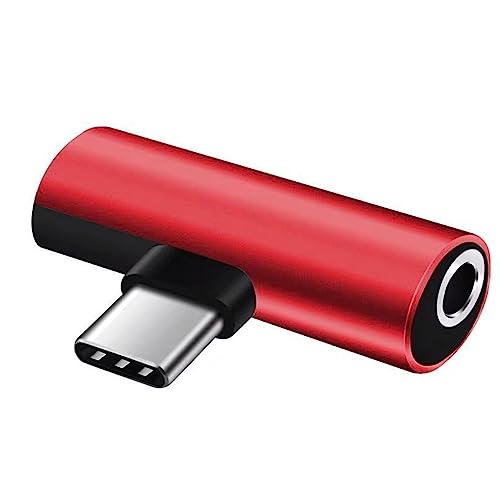 2-in-1 USB C auf 3,5 mm Kopfhörer-Adapter, tragbarer Typ-C-zu-Kopfhörer-Konverter, USB C auf Aux-Audio-Dongle von Vdaxvme