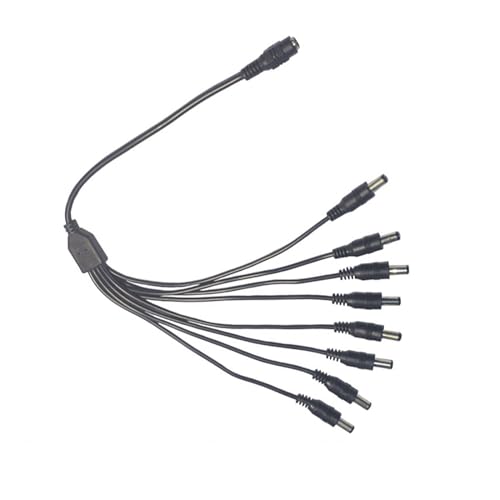 DC5 5x2 1mm Power Splitter Kabel 5 5x2 1mm 1 Buchse Auf 2/3/4/5/6/8 Männlichen Adapter Anschlüsse Kabel Draht Für Router Lautsprecher von Vdaxvme