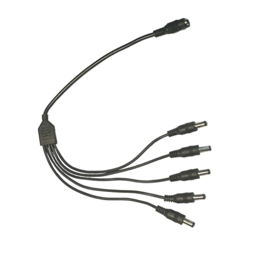 DC5 5x2 1mm Power Splitter Kabel 5 5x2 1mm 1 Buchse Auf 2/3/4/5/6/8 Männlichen Adapter Anschlüsse Kabel Draht Für Router Lautsprecher von Vdaxvme