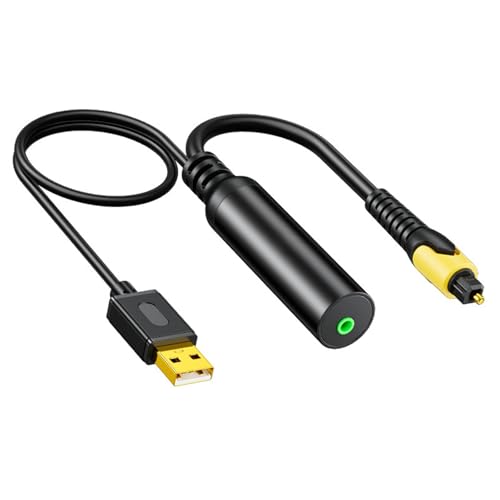 Digitaler Sound, analoges optisches Kabel, 3,5 mm auf USB-Konverter, Adapter, Koaxial-Spdif-Empfänger, digitaler optischer Konverter von Vdaxvme