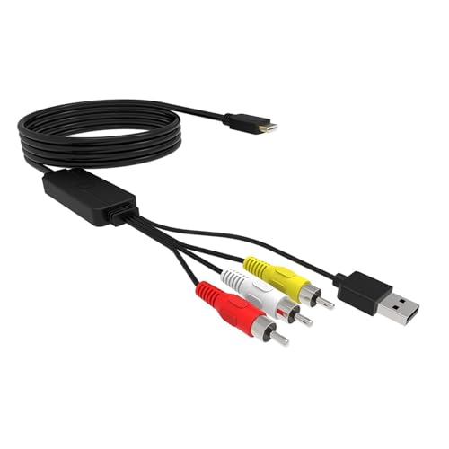 HDTV auf 3RCA Kabel Konverter 3RCA Kabel Composite HDTV Konverter Adapter 1080P Ausgangsschalter für Spielkonsolen von Vdaxvme